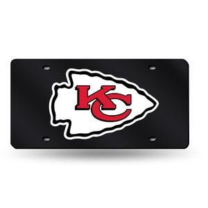 Kansas City Chiefs Black License Plate